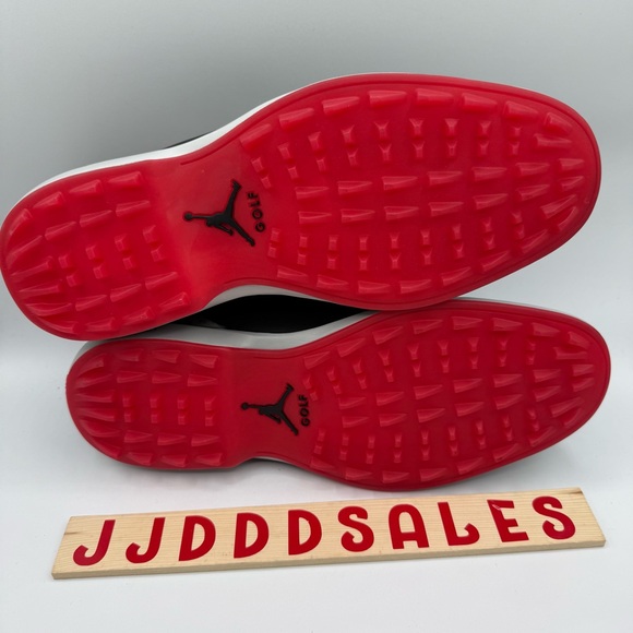 Nike Air Jordan ADG 5 Low Golf Shoes Black Red Bred FQ7874-001 Men’s Sizes Wide - Picture 7 of 13
